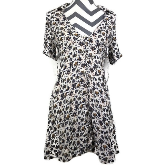 Free People Dresses & Skirts - Free People Floral Low V Button Down Dress